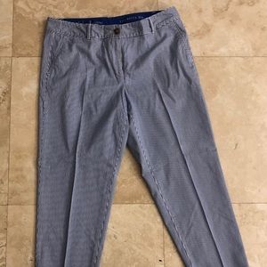Talbots “weekend chino” blue/white pinstripe pant